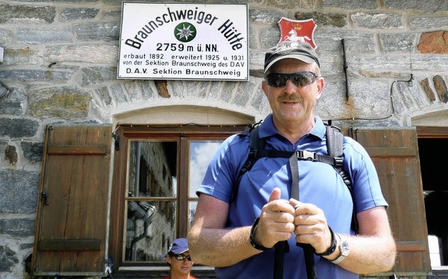 Konrad Burkard auf seinem Weg ber die Alpen nach Verona   | Foto: mga