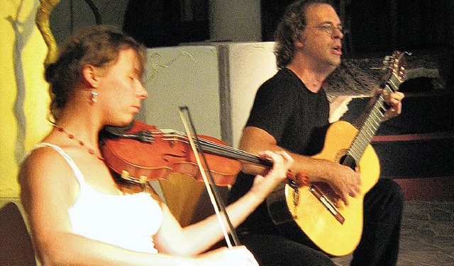 Vivien Zeller und Holger Saarmann   | Foto: Anne Freyer