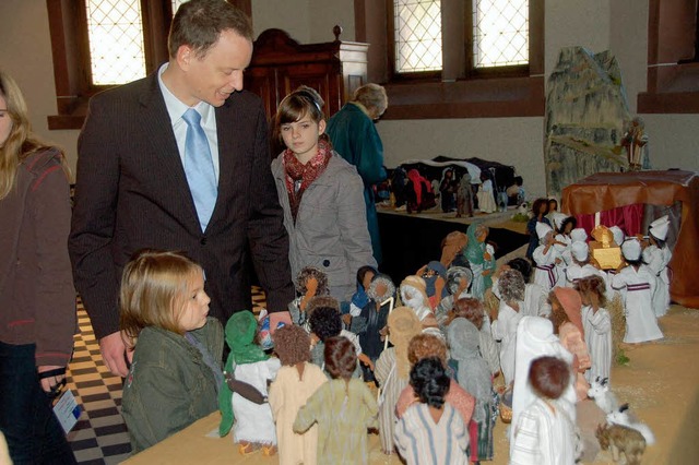 Von Mose und seinem Volk erzhlen die Egli-Figuren in der evangelischen Kirche.   | Foto: Sigrid Umiger