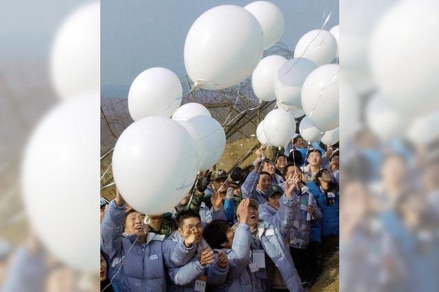 Luftballons fr Nordkorea
