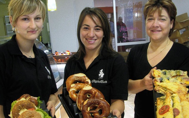 Das Pfeiffer-Team (von links): Monja Schinzel, Caterina Rotolo und Evelyn Sekul   | Foto: old