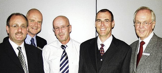 Direktor Georg Belle wrdigte die Verd...itz und Clemens Dellers (von rechts).   | Foto: Privat