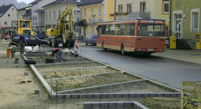 Schrg angeordnete Parkpltze entlang ...sgebiet &#8222;Unterstadt&#8220; an.    | Foto: noeske