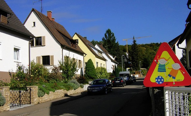 Achtung Kinder! Den Anwohnern geht es nicht nur um Baustellenverkehr.   | Foto: Gerhard Walser