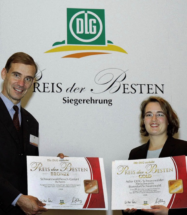 DLG-Prsident Carl-Albrecht Bartmer b...is der Besten&#8220;.                   | Foto: DLG