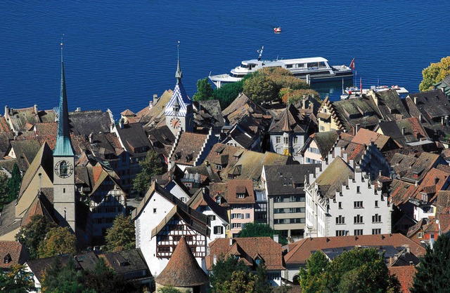 Idylle am See:  das Schweizer  Stdtchen Zug   | Foto: Zug Tourismus