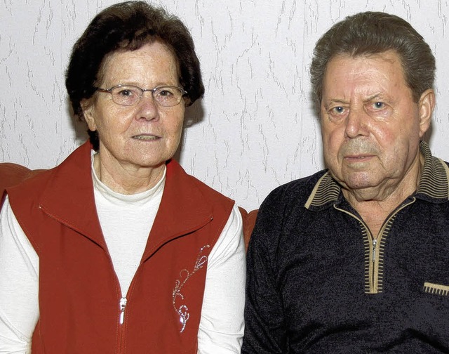 Waltraud und  Theo Roth sind seit 50 Jahren ein Paar.   | Foto: Alfred Peter