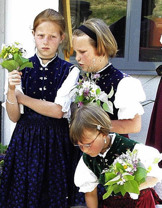 Herausgeputzt: Kinder beim Kreistrachtenfest vor vier Jahren   | Foto: bz