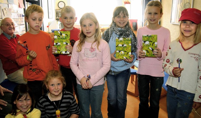 Fredricktag: Acht Kinder nahmen in der...ewerb  teil und verblfften die Jury.   | Foto: Heiner Fabry