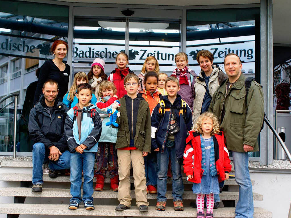 <BZ-SoloBild>Die Kinder der Clara Grunwald Schule aus Freiburg mit ihrem Betreuer Herr Wagenhals</BZ-SoloBild>