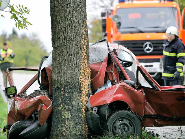 Keine berlebenschance: Der Fahrer starb noch am Unfallort.   | Foto: <BZ-Kuerzel><BZ-FotoRepro>Patrick Seeger