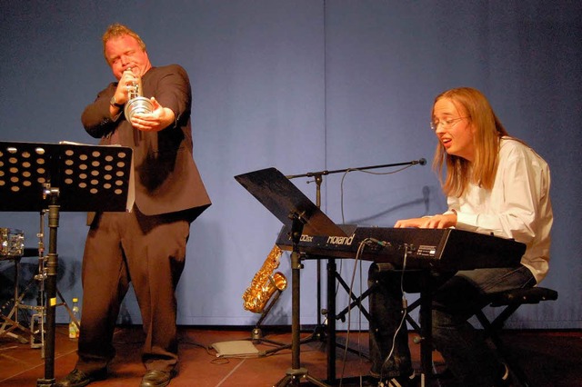 Markus Gtz (Trompete) und Frieder  am Piano  | Foto: Felix Reisberger