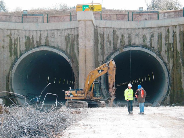 Katzenbergtunnel Nord: <Bildtext>Schli...n den Tunneleingngen vor</Bildtext>.   | Foto: jutta schtz