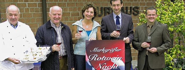 Markus Franz, Christoph Hoffmann, Clau...die Rotwein-Nacht ins Leben gerufen.    | Foto: Privat