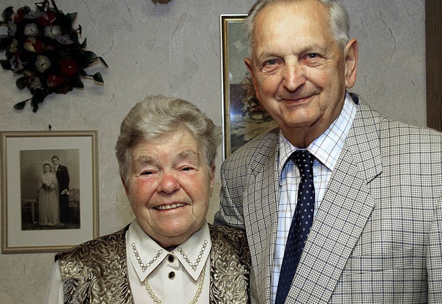 Anni und Adolf Porstner feiern heute in Grwihl  ihre diamantenen Hochzeit.     | Foto: Charlotte Frse