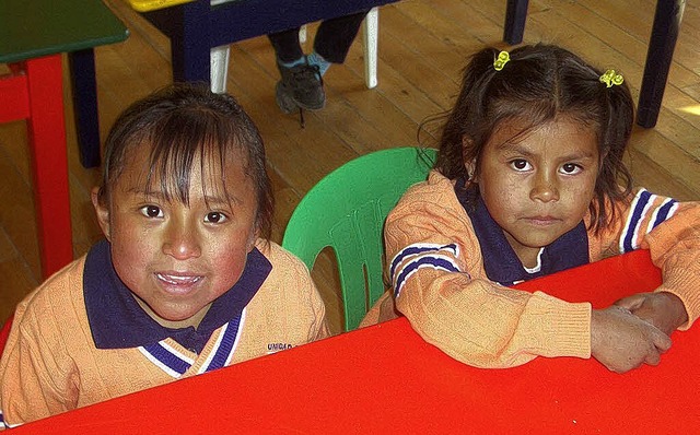 31 Paten  untersttzen ber den Frderverein Kinder in Ecuador.   | Foto: BZ