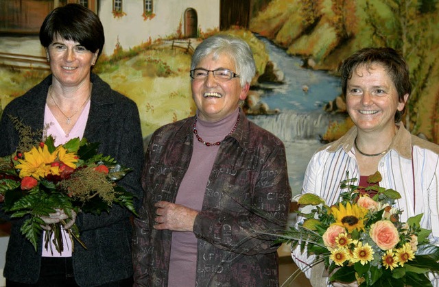 Der Bezirkslandfrauentag  verabschiede...itte Bezirksvorsitzende Ruth Bchle.    | Foto: Luisa Denz