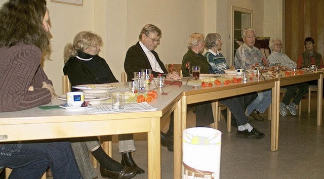 Eine Agapefeier feierten evangelische ...acht der offenen Kirchen.               | Foto: hansjörg bader