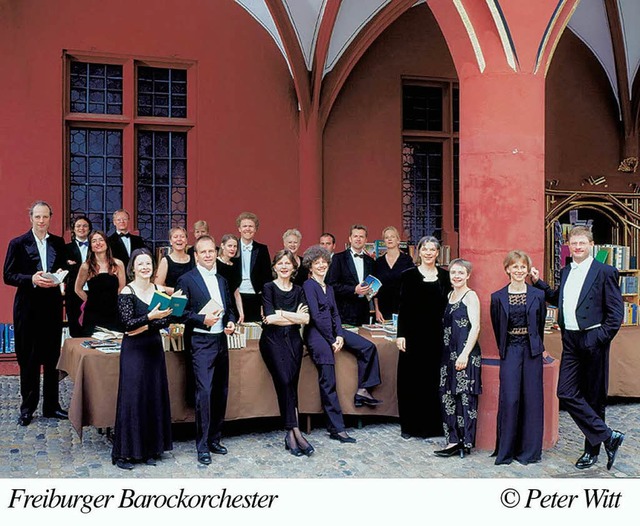 Botschafter ihrer Stadt und Partner vo...Jacobs: das Freiburger Barockorchester  | Foto: Peter Witt