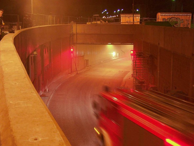 Einfahrt in den Schtzenalleetunnel  | Foto: Thomas Kunz