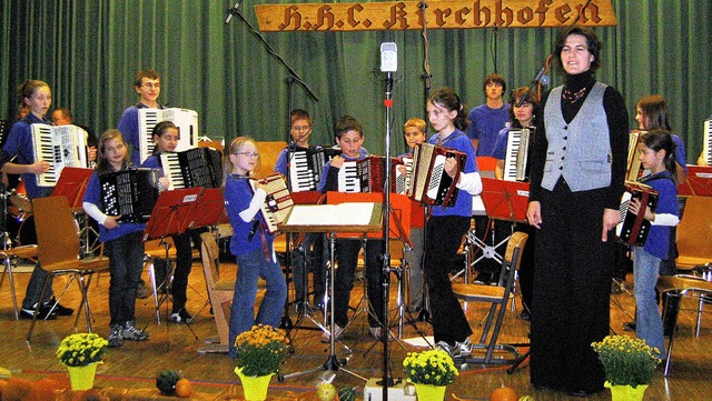 Dank guter Schulung durch Andrana Domk...beim Jahreskonzert sein Knnen bewies.  | Foto: Anne Freyer