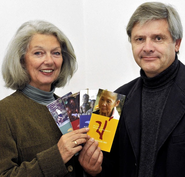 Senta Mller und Michael Runge von Materra  | Foto: Ingo Schneider