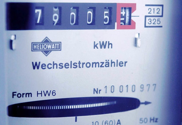 Plus 10 Prozent: Fr E-Werk-Kunden wird jede Umdrehung des Stromzhlers teurer.  | Foto: ddp