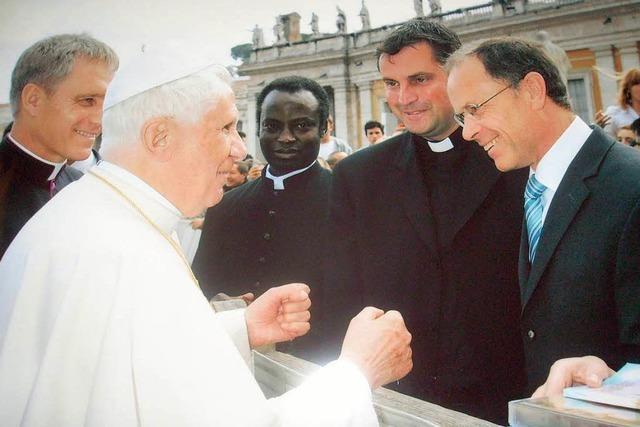 Begegnung mit Papst Benedikt