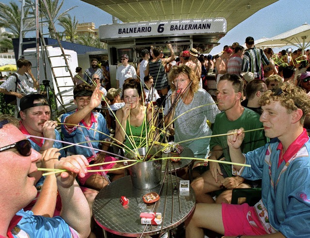 Ballermann 6, das Zentrum der feierwt... Strandabschnitts bei Palma ist dahin.  | Foto: A3502 Horst Ossinger