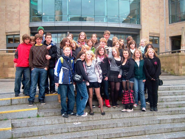 Auf Anhieb verstanden sich die Jugendl...erprise College im englischen Preston.  | Foto: Maria Weishaar