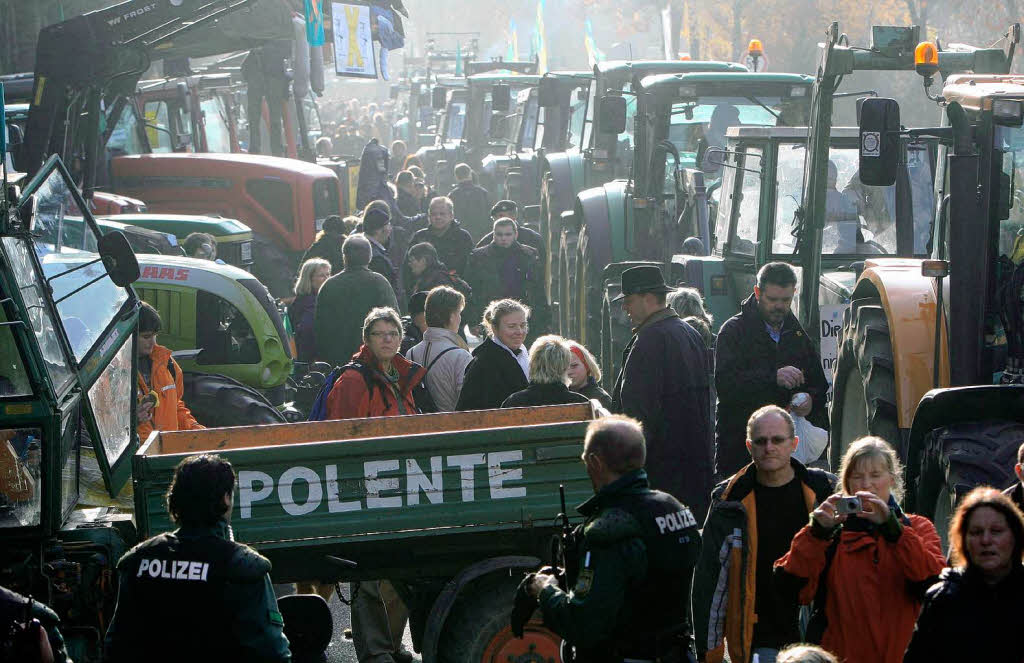 Demonstration gegen den Atommlltransport aus Frankreich