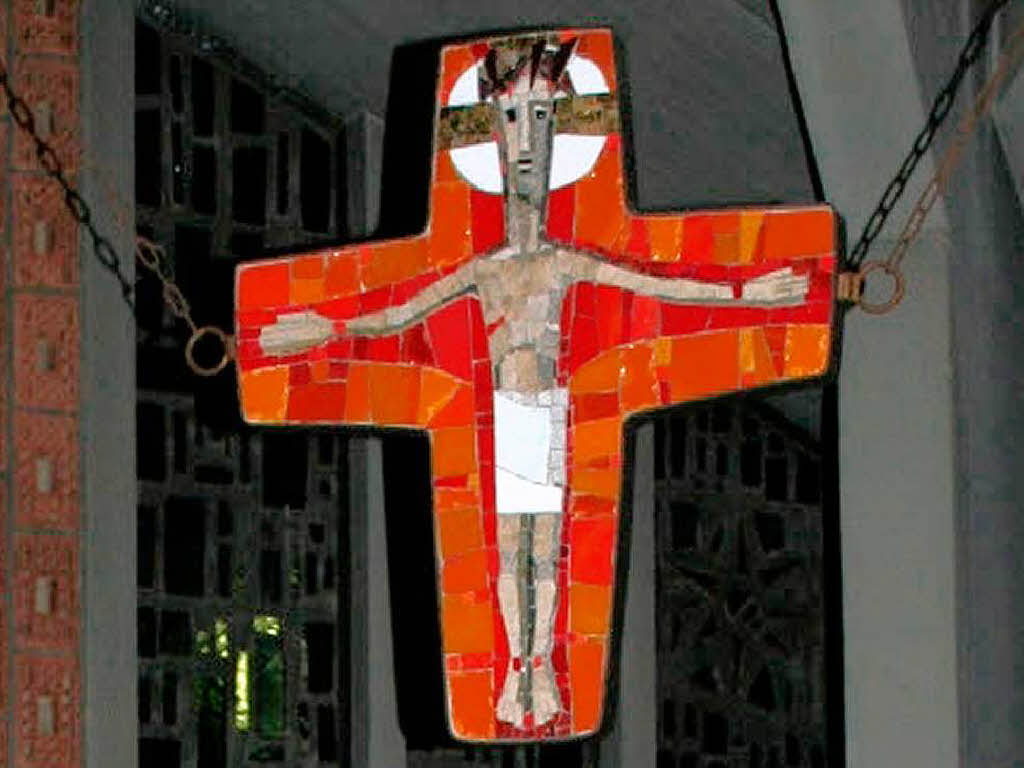 Kruzifix in der St.-Carolus-Kirche.