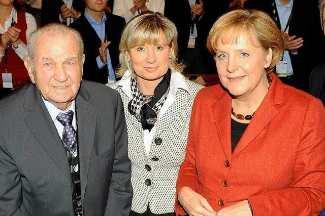 Angela Merkel lobt die Familie Mack
