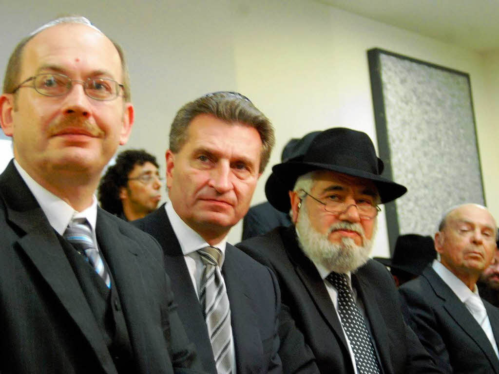 Fuhl, Oettinger und der badische  Landesrabbiner Benjamin Soussan