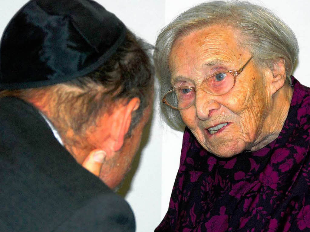 Rosa Schublin, 98 Jahre alte gebrtige Lrracher Jdin, die in Riehen lebt