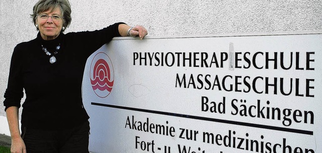 Anne-Grethe Plss verlsst  die Physiotherapieschule Bad Sckingen.   | Foto: susan bersem