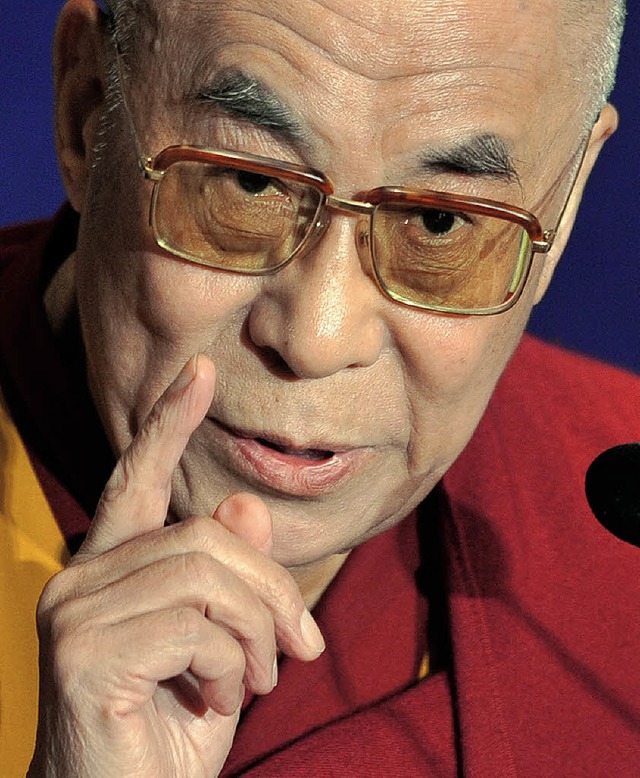 &#8222;Mein Vertrauen in China wird  dnner&#8220;, sagt der Dalai Lama.   | Foto: afp