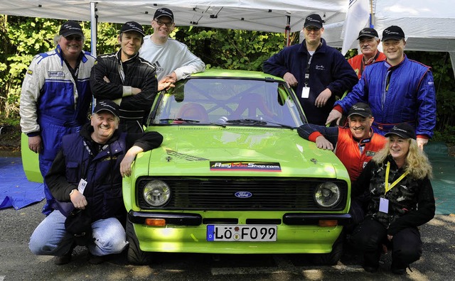 Team Regio-Motorsport (von links): Han...Achim Giner, Bernd Storz, Irena Giner   | Foto: Andr Roos