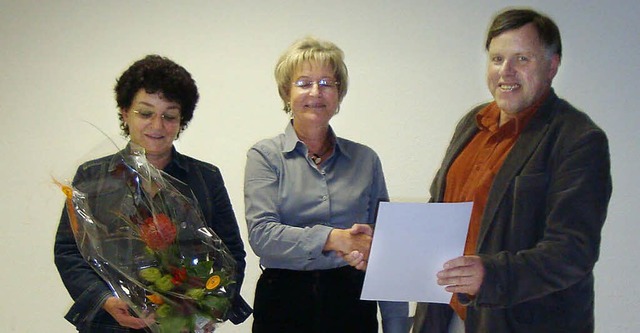 In den Ruhestand verabschiedet wurde E...triegel und Rektor Reinhold Fetscher.   | Foto: Herbert Wolff