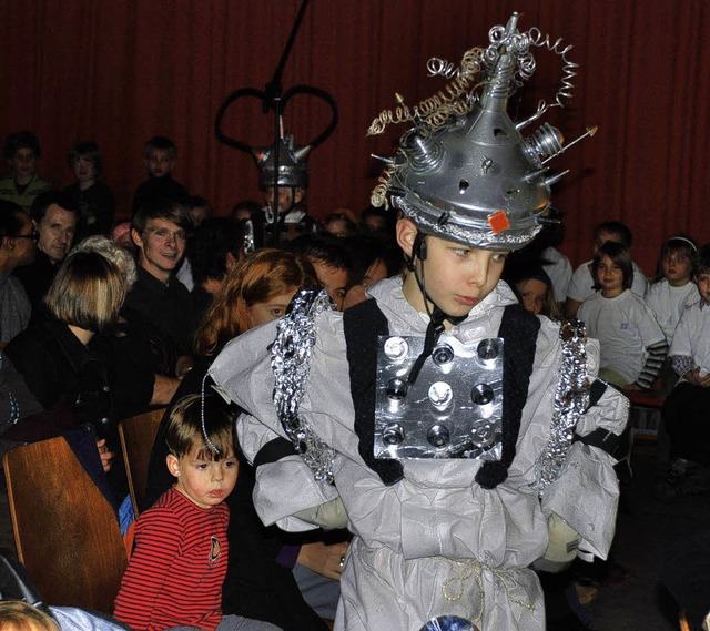 Den Stromfressern ging es im Klimamusi...hen Schule Schopfheim  an den Kragen.   | Foto: Maja Tolsdorf