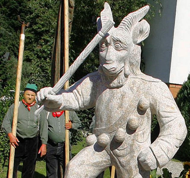 Die Figur der nrrischen Geisenmeckerer ist in Schweighausen bestens bekannt.    | Foto: Archivfoto: h. Fssel