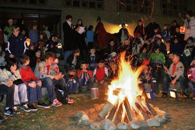 Am Martinstag rckten alle Kinder zusammen