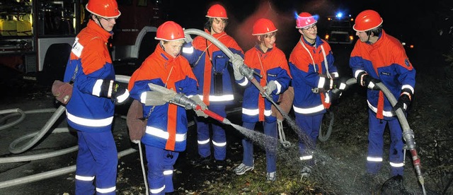 Mit Begeisterung war die Jugendfeuerwe...reibad Husern &#8211; Hchenschwand.   | Foto: Stefan Pichler