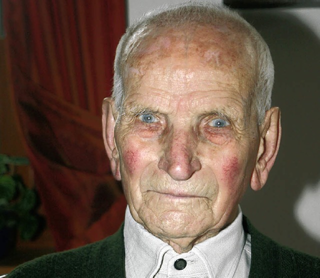 Ein gesegnetes Alter: Hermann Gehring ...heute (14.11.) seinen 100. Geburtstag.  | Foto: Gerda Oswald