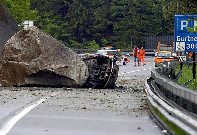 Tdlicher Steinschlag am Gotthard  | Foto: DPA