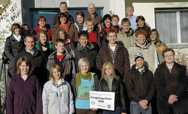 Die Gemeinde Murg  hat ihre Jungbrger...8211; 20 von 110 kamen nach Oberhof.    | Foto: brigitte chymo