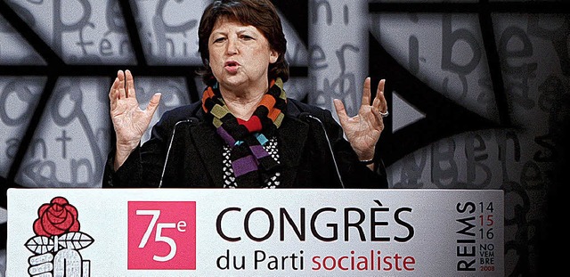 Zhlt zum linken Flgel der Partei: Martine Aubry  | Foto: dpa