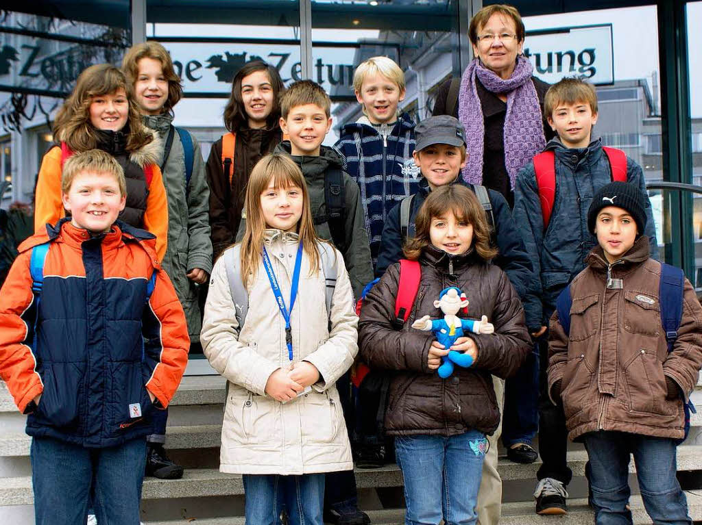 Die Klasse 3-4a der Karl-Person-Schule aus Ringsheim mit ihrer Lehrerin Frau Frank