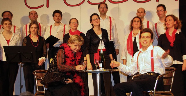 Der Chor Crescendo aus Bollschweil bei...em Herbstkonzert in der Mhlinhalle.    | Foto: Silvia Faller