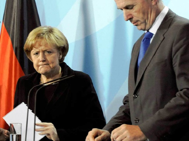 Hm: Der Prsident von General Motors E...a Merkel ber die Lage des Autobauers.  | Foto: ddp